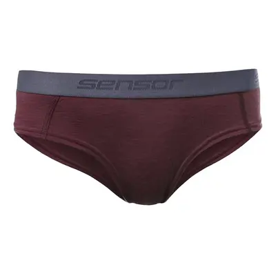 SENSOR MERINO AIR dámské kalhotky port red