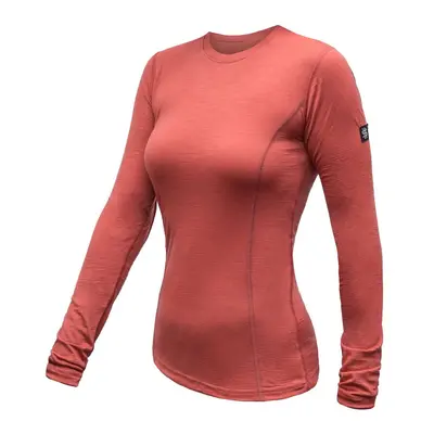 SENSOR MERINO ACTIVE dámské triko dl.rukáv terracotta