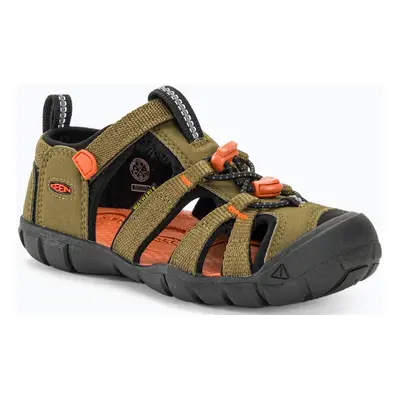 Keen SEACAMP II CNX CHILDREN dark olive/gold flame