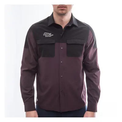 Fresh Trash Men´s Rider Long Sleeve Shirt wine red/black