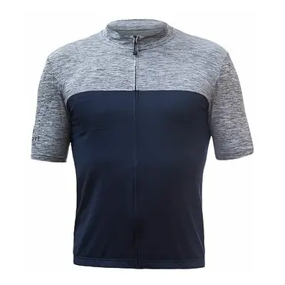 SENSOR CYKLO MOTION pánský dres kr.rukáv celozip deep blue/šedá