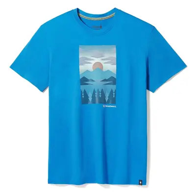 Smartwool CHASING MOUNTAINS GRAPHICS TEE laguna blue