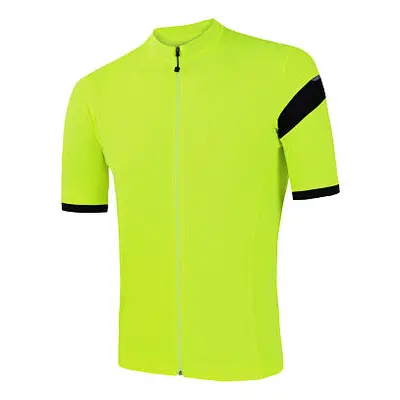 SENSOR CYKLO COOLMAX CLASSIC pánský dres kr.rukáv celozip neon yellow