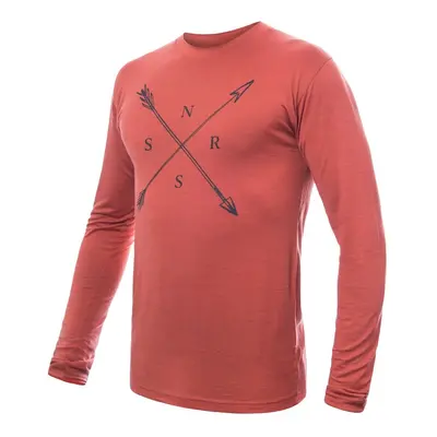 SENSOR MERINO ACTIVE SNSR pánské triko dl.rukáv terracotta