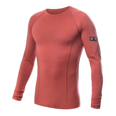 SENSOR MERINO ACTIVE pánské triko dl.rukáv terracotta