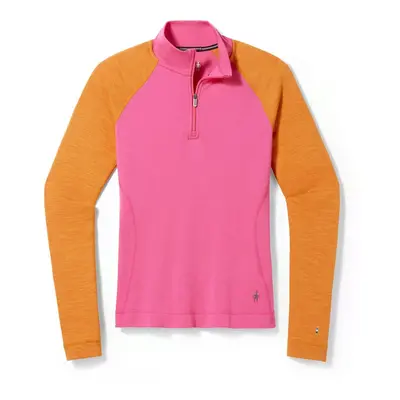 Smartwool W CLASSIC THERMAL MERINO BL 1/4 ZIP B power pink