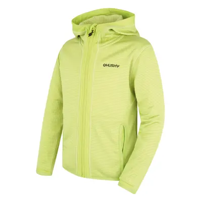 Husky Dětská mikina s kapucí Artic Zip K br. green/dk. khaki