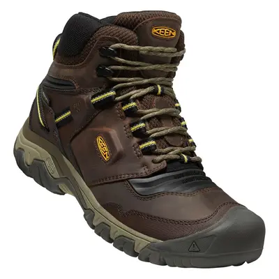 Keen RIDGE FLEX MID WP MEN coffee bean/keen yellow