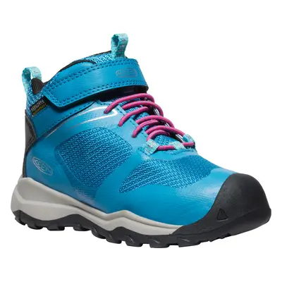 Keen WANDURO MID WP CHILDREN fjord blue/fuchsia purple