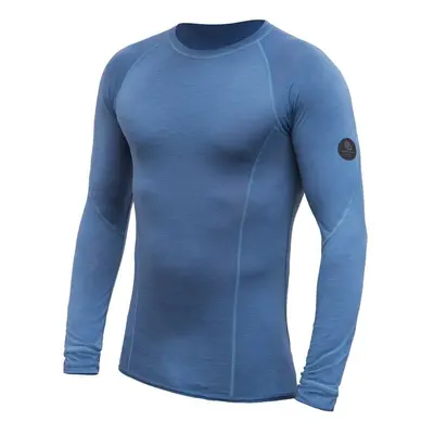 SENSOR MERINO AIR pánské triko dl.rukáv riviera blue