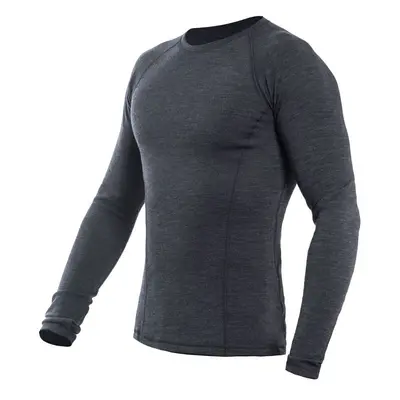 SENSOR MERINO BOLD pánské triko dl.rukáv anthracite gray