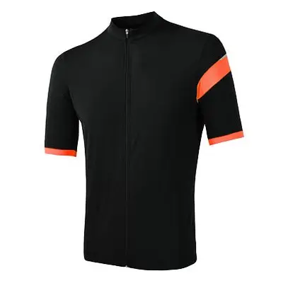 SENSOR CYKLO CLASSIC pánský dres kr.rukáv celozip černá/oranžová