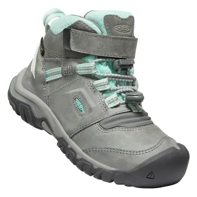 Keen RIDGE FLEX MID WP CHILDREN grey/blue tint