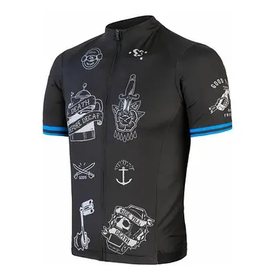 SENSOR CYKLO TOUR pánský dres kr.rukáv black tattoo