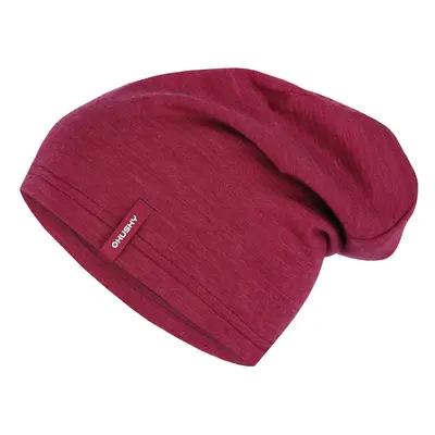 Husky Merino čepice Merhat faded bordo