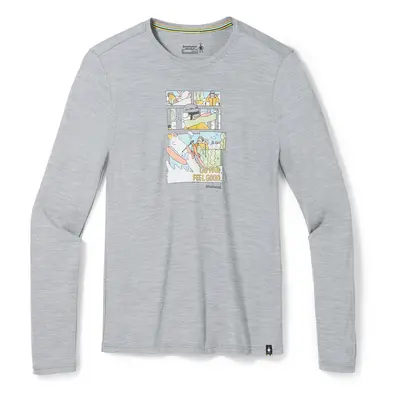 Smartwool M WINTER ADVENTURES GRAPHIC TEE SF light gray heather