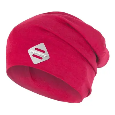 SENSOR ČEPICE MERINO ACTIVE LOGO magenta