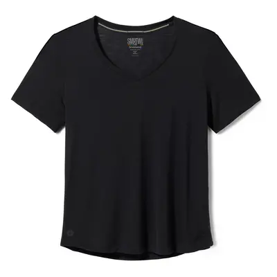 Smartwool W ACTIVE ULTRALITE V-NECK SHORT SLEEVE black