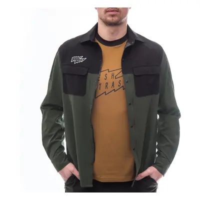 Fresh Trash Men´s Rider Long Sleeve Shirt olive green/black