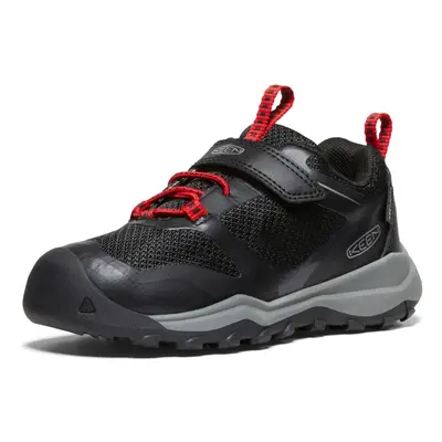 Keen WANDURO LOW WP CHILDREN black/ribbon red