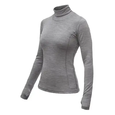 SENSOR MERINO BOLD dámské triko dl.rukáv roll neck cool gray