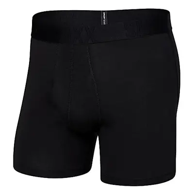 Saxx DROPTEMP COOLING COTTON BOXER BRIEF FLY black