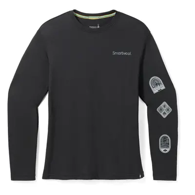 Smartwool OUTDOOR PATCH GRAPHIC LONG SLEEVE TEE black