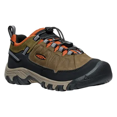 Keen TARGHEE IV LOW WP YOUTH dark olive/gold flame