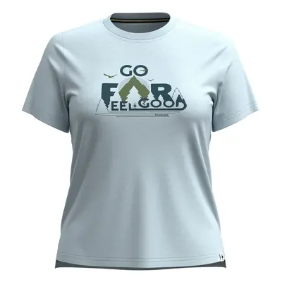 Smartwool W GO FAR FEEL GOOD GRAPHIC SHORT SLEEVE winter sky heather