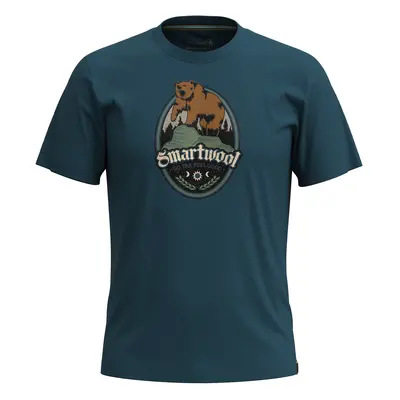 Smartwool BEAR LABEL GRAPHIC SS TEE SLIM FIT twilight blue