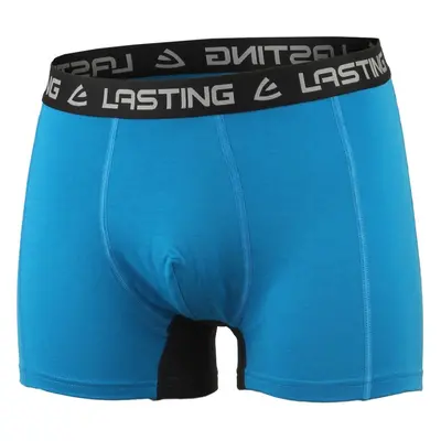 Lasting NOMO 5199 modré vlněné merino boxerky