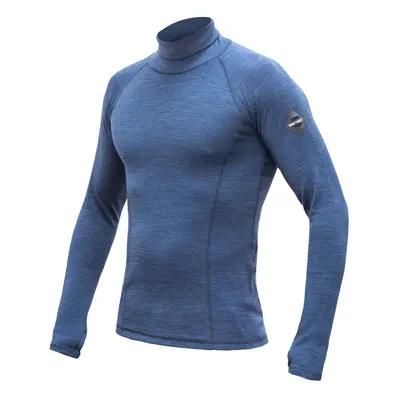 SENSOR MERINO BOLD pánské triko dl.rukáv roll neck cool blue