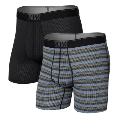 Saxx QUEST QDM BOXER BRIEF FLY 2PK sunrise stripe/black II