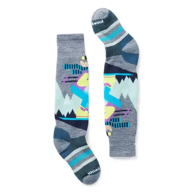 Smartwool K WINTERSPORT FC MOUNTAIN MOOSE PTRN OTC pewter blue