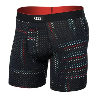 Saxx MULTI-SPORT MESH BOXER BRIEF FLY optic grid-black