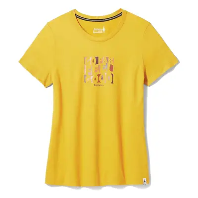 Smartwool W SWEET TRIP GRAPHIC SHORT SLEEVE TEE honey gold