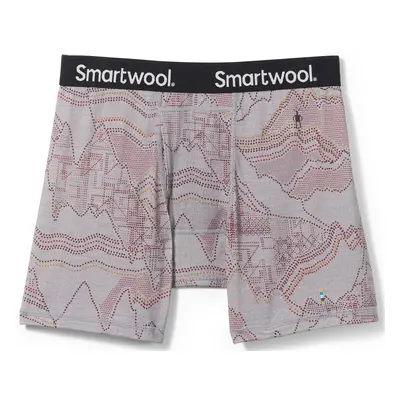 Smartwool MERINO PRINT BOXER BRIEF BOXED light gray digital summit prnt