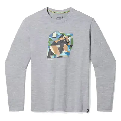 Smartwool BACKCOUNTRY BEAR GRAPHIC LONG SLEEVE TEE light gray heather