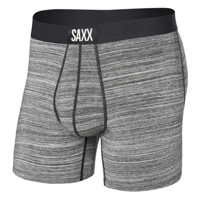 Saxx ULTRA SUPER SOFT BOXER BRIEF FLY spacedye heather-grey