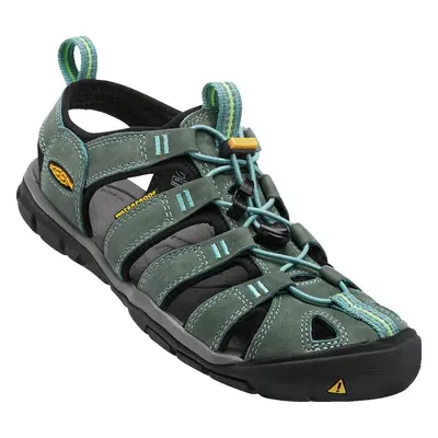 Keen CLEARWATER CNX LEATHER WOMEN mineral blue/yellow