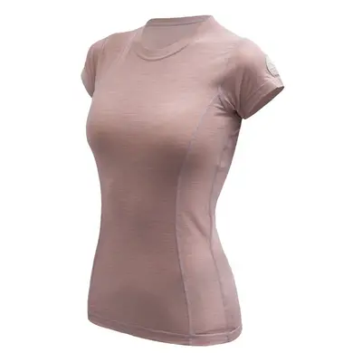 SENSOR MERINO AIR dámské triko kr.rukáv dusty pink