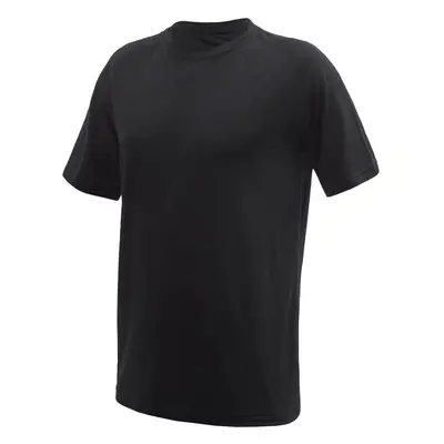 SENSOR MERINO ACTIVE NO LOGO pánské triko kr.rukáv raglan černá