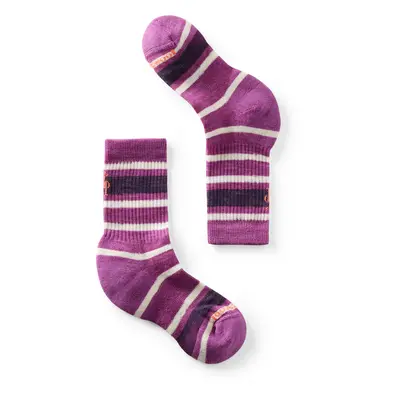 Smartwool K HIKE LIGHT CUSHION STRIPED CREW meadow mauve