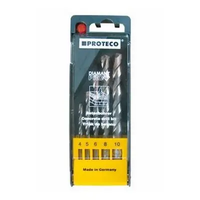 PROTECO 03-9901 sada vrtáků do betonu 5 ks 4.0 - 10.0 mm