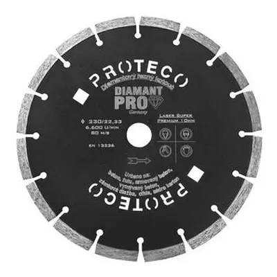 PROTECO 213-230 kotouč dia 230 mm segment. DIAMANT PRO