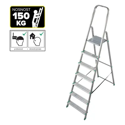 PROTECO 6617-KR schůdky Al 7-stupňové, nosnost 150kg