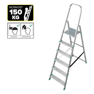 PROTECO 6616-KR schůdky Al 6-stupňové, nosnost 150kg