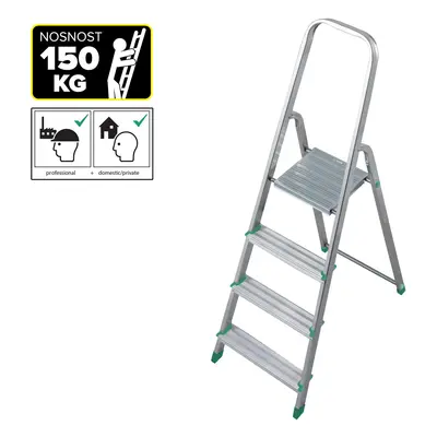 PROTECO 6614-KR schůdky Al 4-stupňové, nosnost 150kg