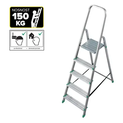 PROTECO 6615-KR schůdky Al 5-stupňové, nosnost 150kg