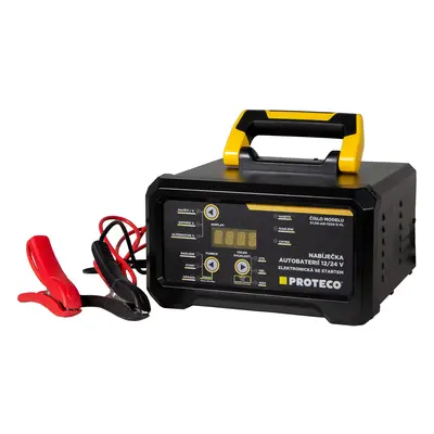 PROTECO 51.08-AN-1224-S-EL nabíječka autobaterií MAX-15 230V 12/24V elektronická se startem